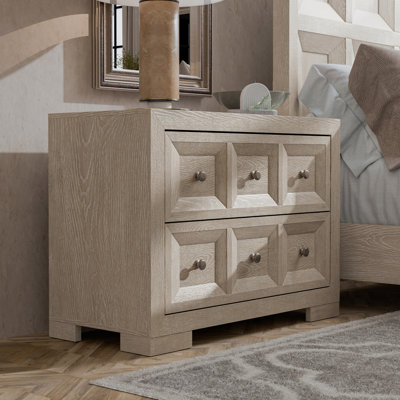 Table de chevet 2 tiroirs Schell