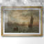 Paysage marin avec des voiliers - Hans Gude - reproduction encadrée avec passe-partout et verre - 1844-162102447-162102442-162102434