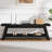 55" Entryway Bench with Shoe Storage, 2-Tier Narrow Hallway Foyer Seating Bench with Open Shelves-1521285743