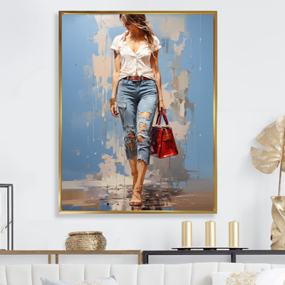 " Fashion Woman Denim Delight I "