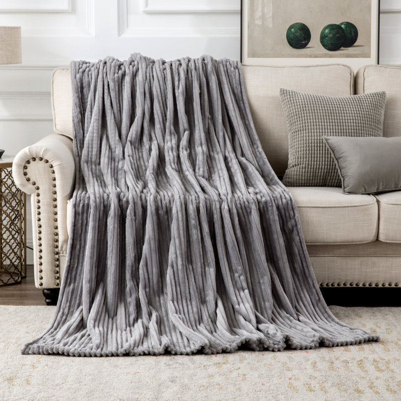 Couverture polaire, gris