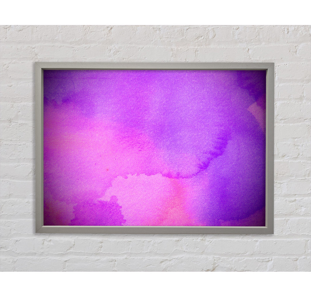 Pink And Purple Emerge - Einzelner Bilderrahmen Kunstdrucke auf Leinwand