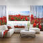 Coquelicots rouges sous un ciel bleu vif - reproduction de photo sur toile tendue-19240317