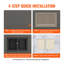 Niche de douche prête à poser 16 po x 24 po, organisateur à double tablette, niche carrée encastrée murale encastrée, niche de rangement scellée à savon moderne pour salle de bain, noire