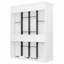 Lit escamotable rotatif avec supports de rangement cachés, lit mural multifonctionnel peu encombrant pour le bureau à domicile et les petites pièces,-132396721