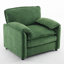 High Back Chenille Chair With Double-Layer Cushion - 36.59" Height Accent Reinforced Metal 35.4