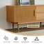 Meuble télé de style Mid-Century avec tiroirs Storge et salon-188060562-188204527