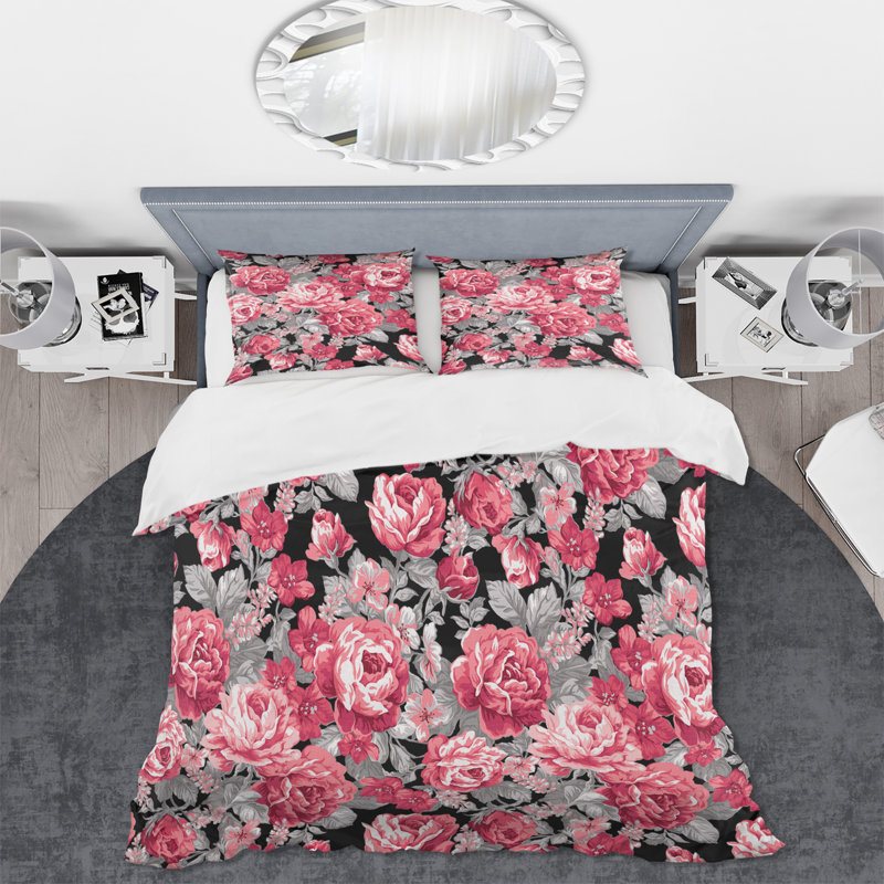 Persaus Microfiber Duvet Cover Set, King Duvet Cover + 2 King Shams