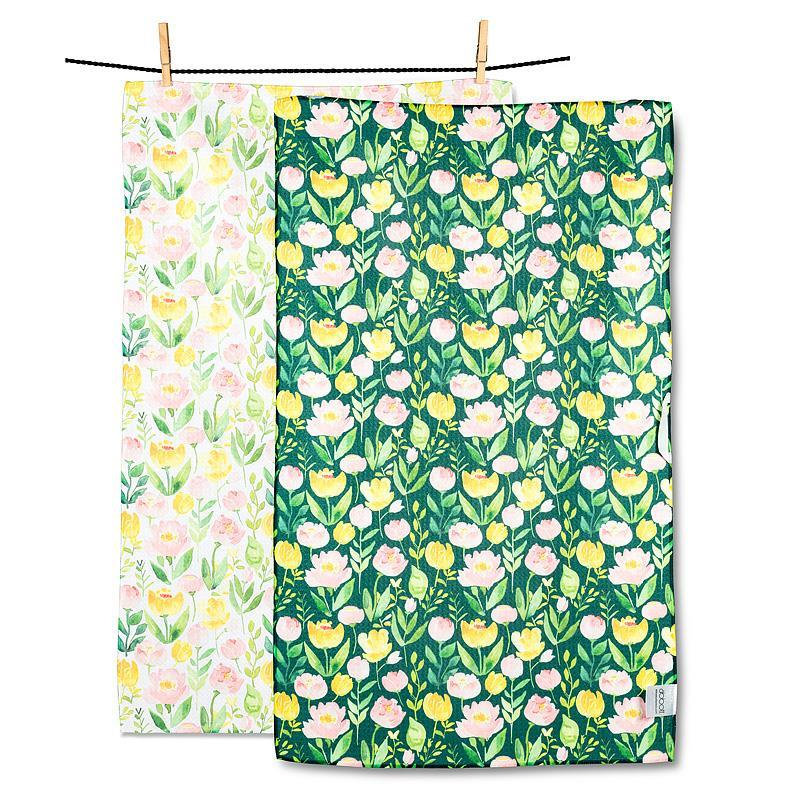 Torchon floral double face
