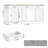71"W Large Dog Crate Furniture With 3 Drawers And Divider-1646705792