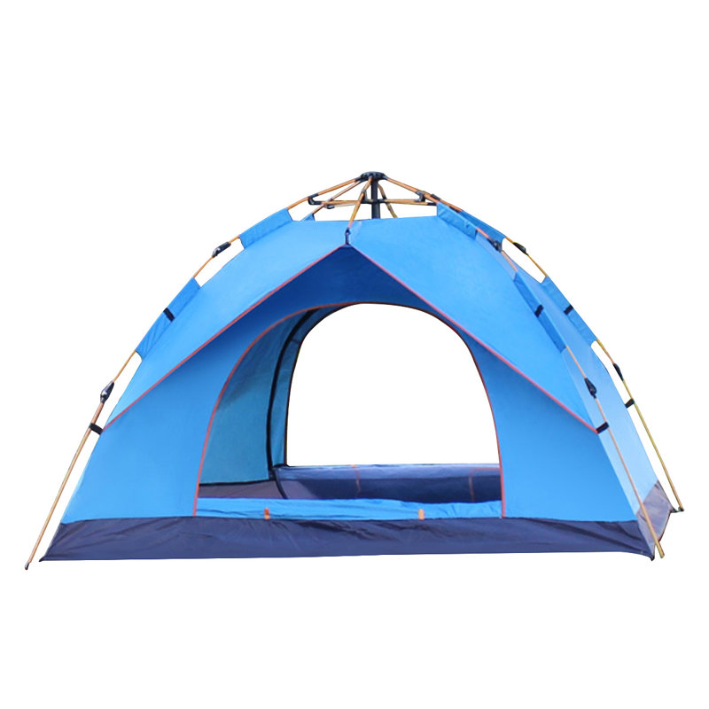 Tente de camping automatique pour 4 personnes, Bleu