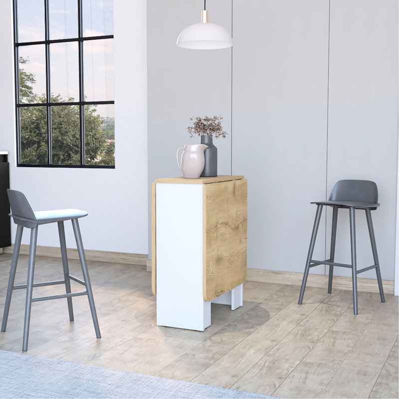Table pliante - 3 rangements réglables, peu encombrant pour le sous-sol, capacité de 22 lb, pieds robustes dans des styles configurables, espaces de vie compacts, support, base de pieds stable