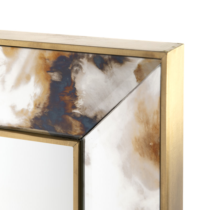 Etienne Flat Glass Wall Mirror, 50" H x 38" W x 2.5" D