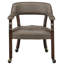 Chaise de poker avec accoudoirs pivotants capitonnés brun foncé LUMera Collection-105846496-130021426-130021428