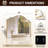 Scalloped Arch Bathroom Vanity Mirror with Curved Top | Stainless Steel Frame-586474609-579128608