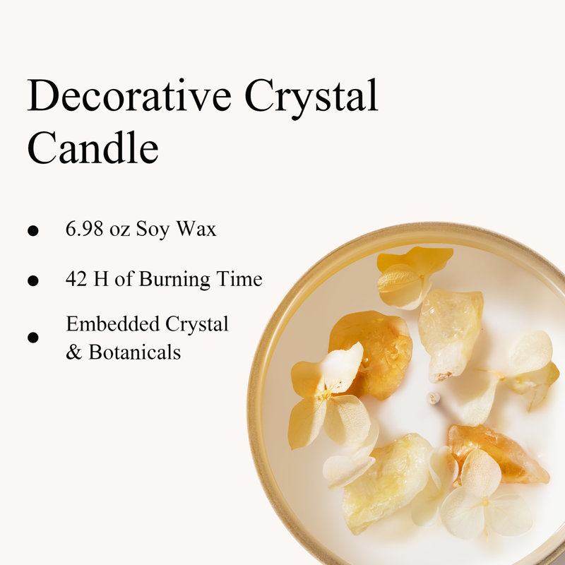 Warm Vanilla Crystal Scented Candle, 6.98 oz