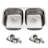 Blenzia 32 Inch Undermount 50/50 Double Bowl 18 Gauge 304 Stainless Steel Kitchen Sink 32" x 18" x 9"