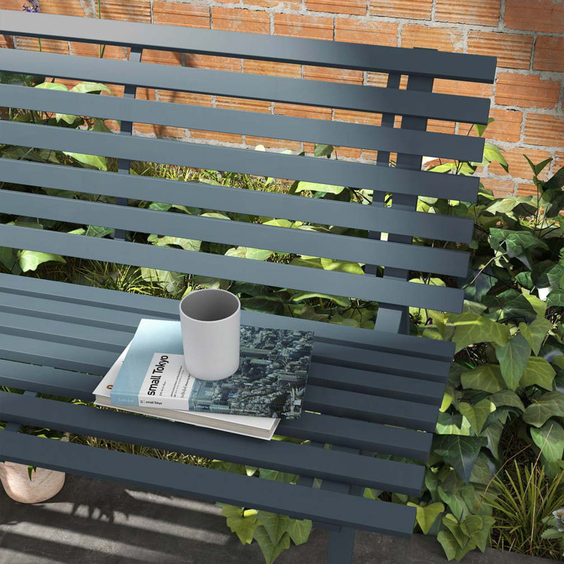 Banc de jardin, banc de patio extérieur, Bleu