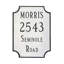 Waterford 4-Line Lawn Address Sign-888753652