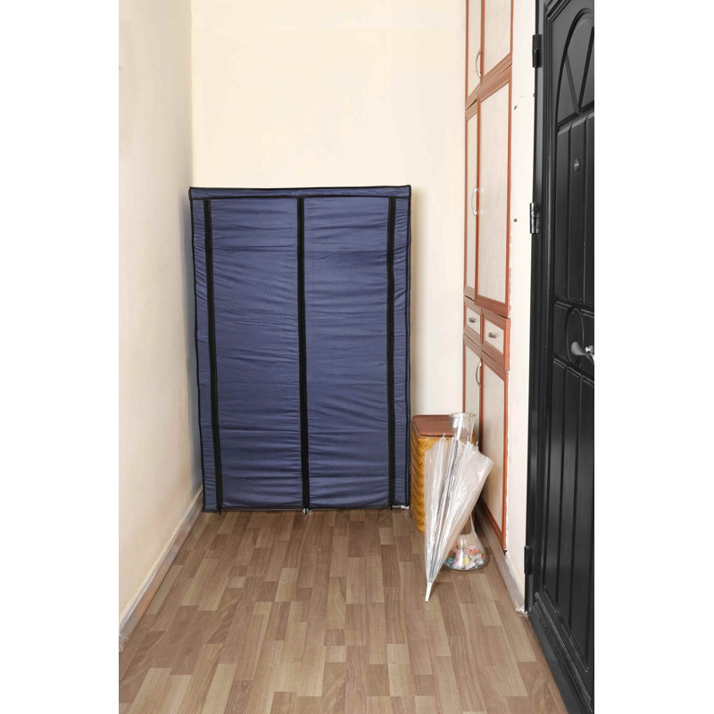 10 Pair Shoe Storage Cabinet, Dark Blue