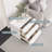 Modern French 3-Drawer Nightstand - 19.7 Inch Leather Bedside Table for Bedroom, Silent Slides, Large Storage, for Living Room & Bedroom