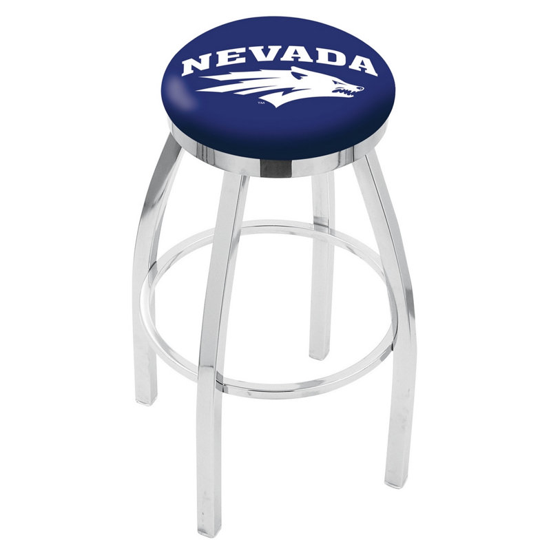 NCAA Swivel Counter and Bar Stool, Nevada, "Counter Stool (25" Seat Height)"