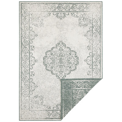 Cebu Flatweave Faded Green Rug