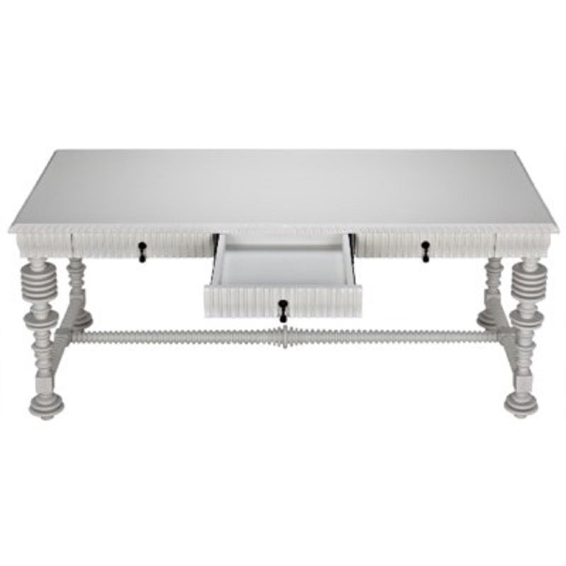 Portuguese Writing Desk, Solid White