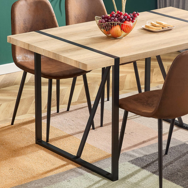 Table de salle à manger Rustic, H 29,9 po x L 55,1 po x l 31,4 po, Brun rustique