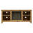 Kneeland 58" Open Storage Media Console with Electric Fireplace-900274170