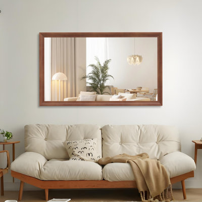 Miroir de salle de bain 60 po x 36 po rectangulaire moderne surdimensionné avec cadre