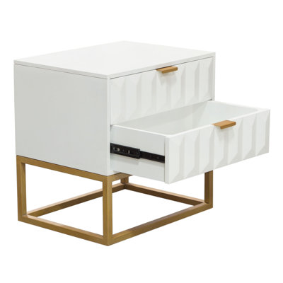 Table d'appoint 2 tiroirs Spectrum