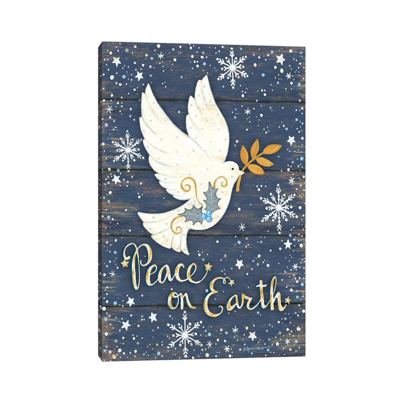«Peace on Earth» par Annie Lapoint - impression sur toile tendue, H 12 po x l 8 po x P 0,75 po