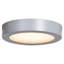 Ulko Exterior - Outdoor Flush Mount - Small - Silver Finish - Frosted Acrylic-39249054-39249053