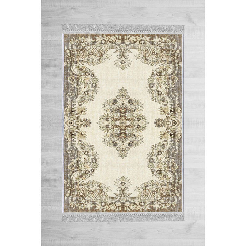 Luxurious Velvet Area Rug (4.6 x 7.2 ft), 100% Antibacterial Fabric, Non-Slip Cotton Backing, Pile Height: 0.4 in | Machine Washable, 3D Digital Print Design | Perfect for Living Room & Bedroom Decor, Soft & Durable