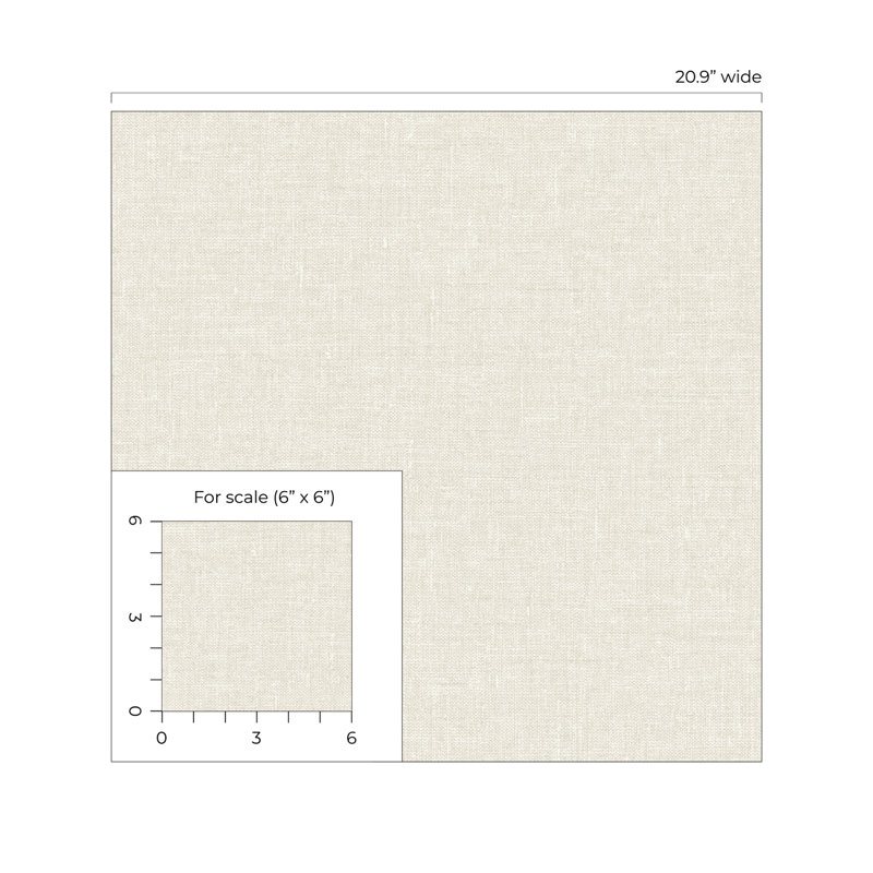 Rouleau de papier peint lisse L 33 pi x l 23,2 po, Camomille
