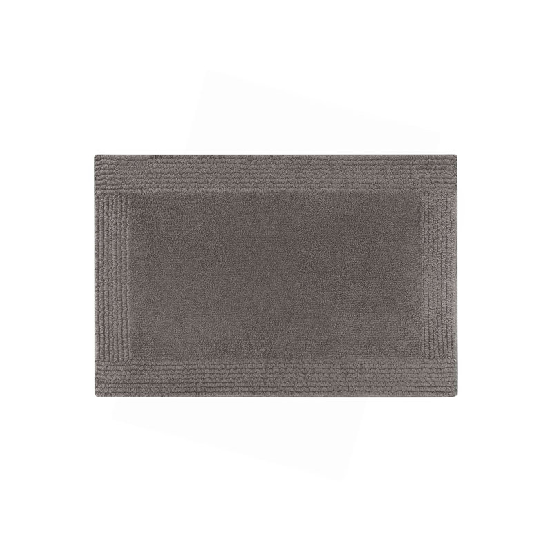 1 PCS 24X60" 100% Cotton Tufted 3000 GSM Reversible Bath Rug Charcoal, Single - 2' x 5', Charcoal