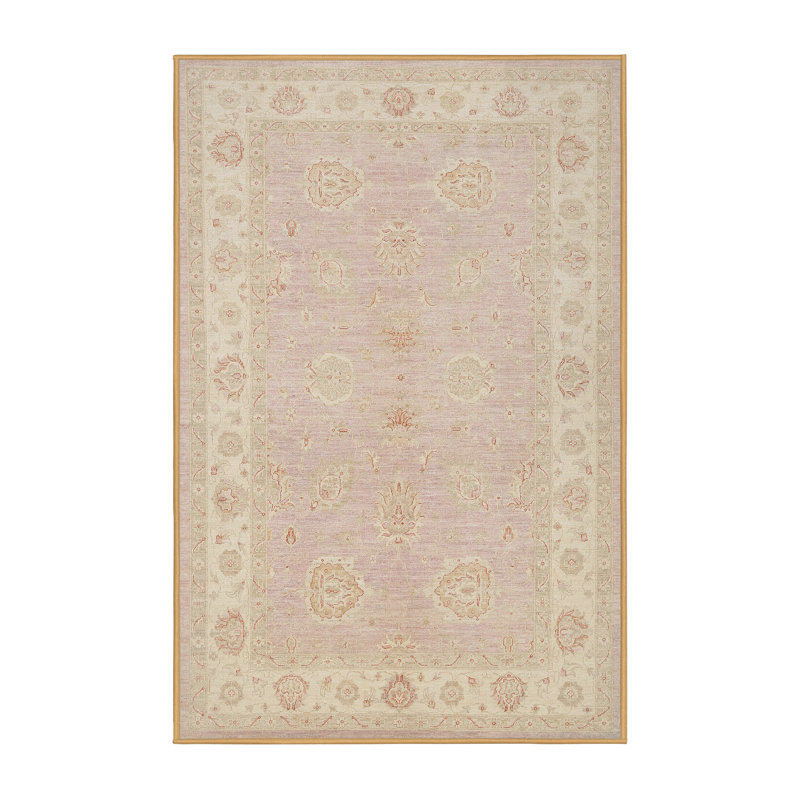 Tapis traditionnel violet / beige Guarascio, Rectangle 2 pi x 3 pi