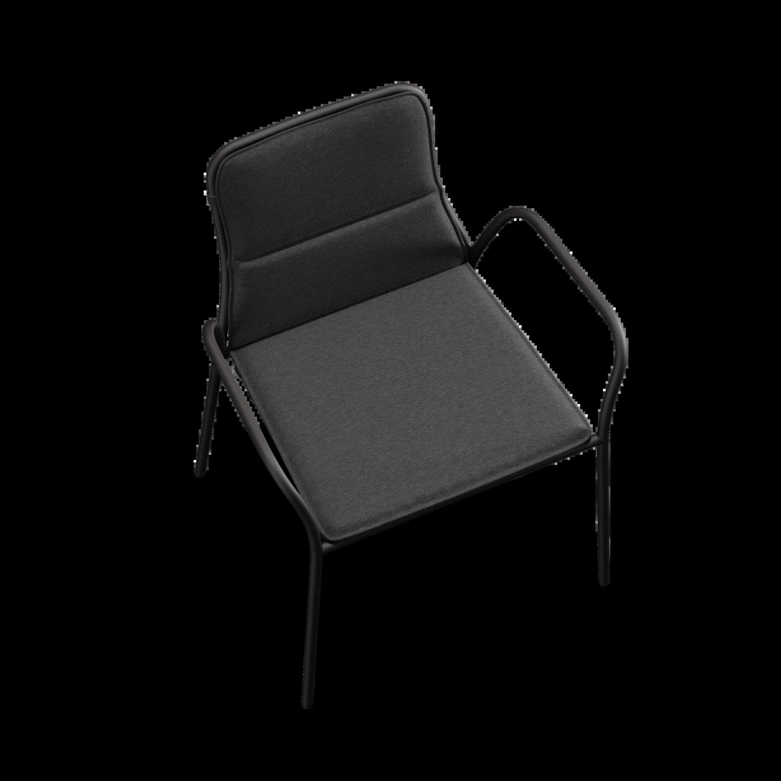 XY Stackable Sunbrella® Patio Armchair, Charcoal