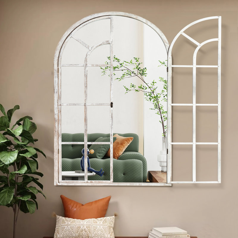 Miroir d'appoint Kierra, Gris clair