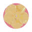 Sous-verres ronds en cuir hibiscus rose-119015041