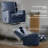 Upholstered Manual Swivel Rocker Recliner Chair, Large Glider Recliner, High Back, Deep Seat-222149572