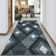 Non-Slip Grey Area Rug – Modern Washable Carpet Runner, Living Room Rug, Bedroom Carpet, Hallway & Kitchen Floor Mat, Entryway Door Mat