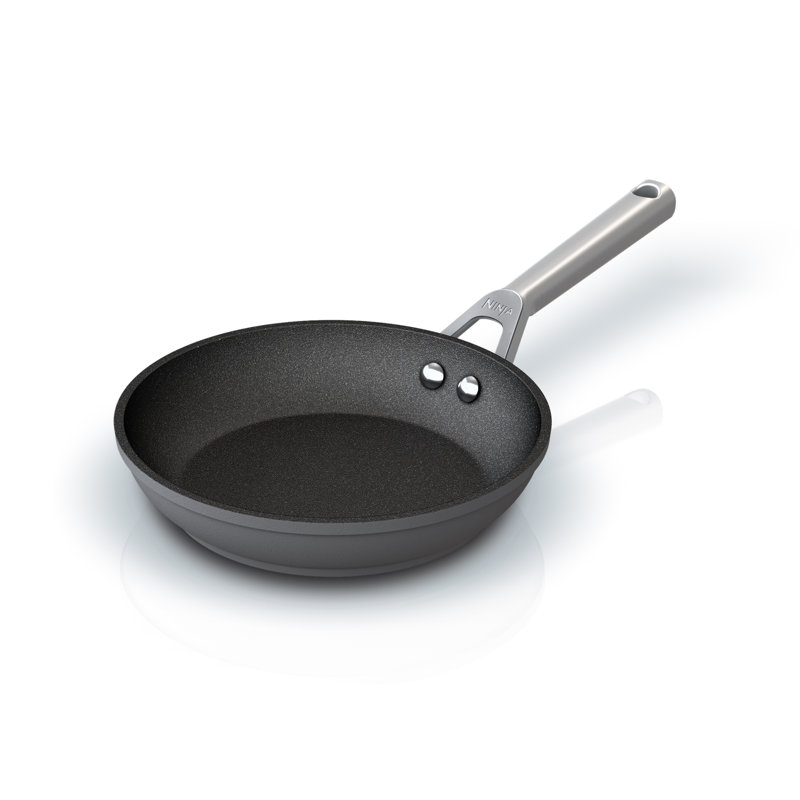 Slate Grey 8-Piece Nonstick Aluminum Cookware Set with Glass Lids