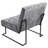 Klara 29.33" Wide Tufted Velvet Slipper Chair with Metal Sled Base-274371264-274371267