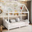 Lit simple en bois avec garde-corps et DEL-701720030