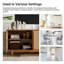 Branstetter 63'' Wide Sideboard with LED Light and Wine Rack-1773395281