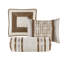 Ensemble d'édredon pour grand lit 7 pièces - Literie taupe / brun Hotel Collection avec coussins décoratifs, rembourrage en polyester hypoallergénique-122647333