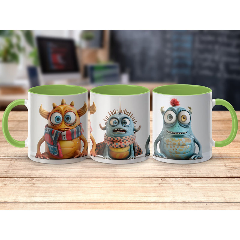 Ceramic Coffee Mug, Light Green