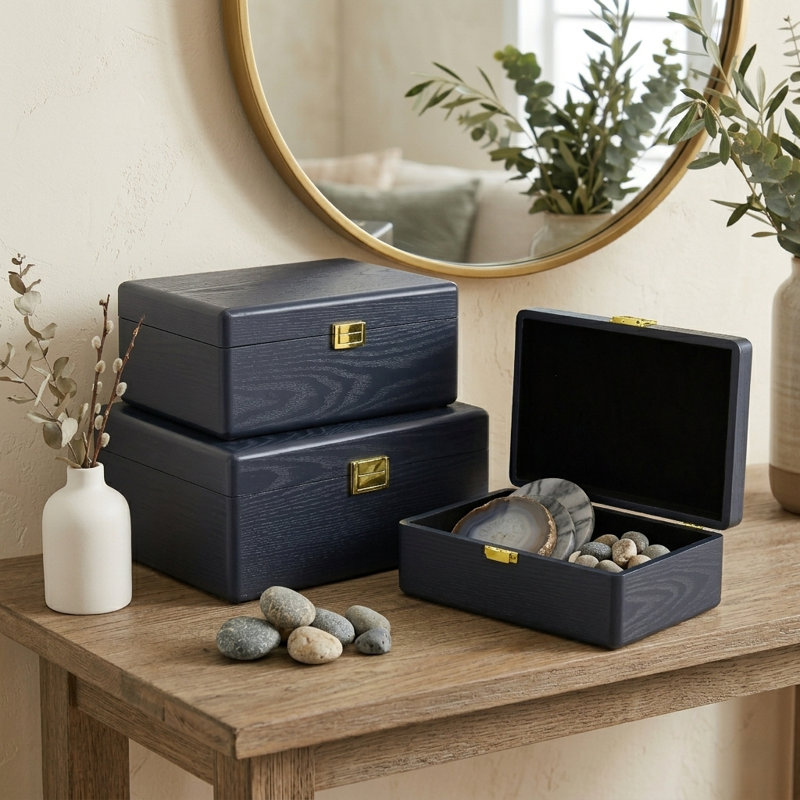 Ensemble de 3 valises Sable avec poignées dorées Sable